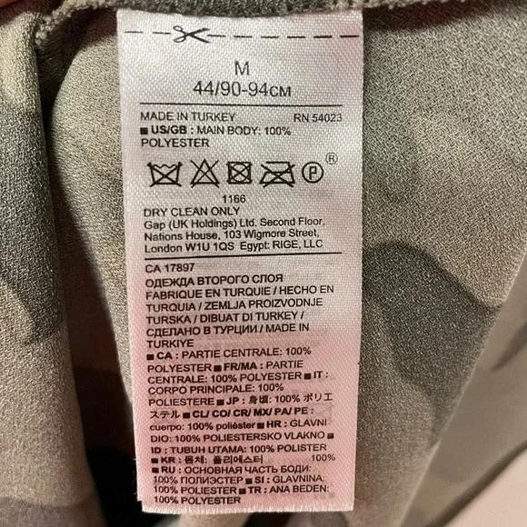 Banana Republic- Cowl neck camo Slip Dress - Picture 7 of 9